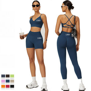 Fitness Yoga Ropa deportiva activa 2 piezas Conjunto de yoga sin costuras Entrenamiento Gimnasio Ropa deportiva Mujeres Ropa de yoga - Product Image 2