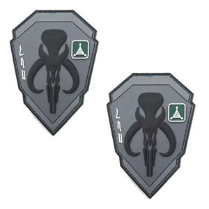 Écusson de vêtements en caoutchouc de silicone 3D personnalisé Velcra pressé chapeau de créateur décoratif insignes en caoutchouc pour vêtements de sac à dos - Product Image 5