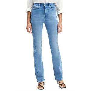 Jeans Boot Cut da Donna JEN7, Stile Semplice, Denim Blu, Taglia 25, Lavabili e Traspiranti, Tessuto Elasticizzato, Logo in Vita - Product Image 1