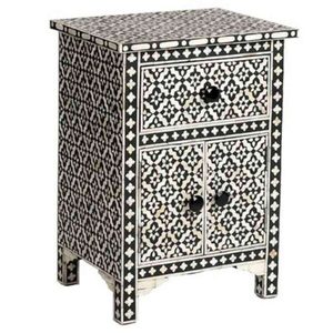 Meubles de bonne qualité Table d'angle décorative sur mesure Table de chevet en bois au design unique - Product Image 4