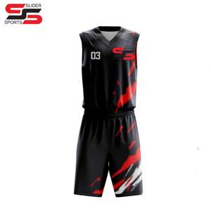 Uniforme de basket-ball sublimé de qualité supérieure ensemble de maillot de basket-ball réversible à sublimation personnalisée uniforme de basket-ball - Product Image 5