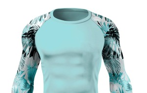 Meilleur design de rashguard pour homme, léger, respirant, séchage rapide, écologique, tissu anti-rides UPF50, haute qualité OEM - Product Image 4