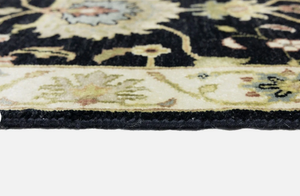 Handmade Wool <b>Runner</b> Rug blue and flower pattern hand knotted turkish knot <b>for</b> kitchen living room <b>Hallway</b> <b>Carpet</b> - Product Image 4