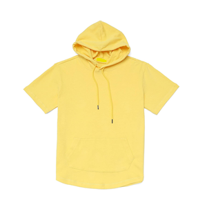 Premium Men's XS Casual <b>Short</b> <b>Sleeve</b> <b>Hoodie</b> Sweatpants Breathable Zipper Design Sublimated Pattern Made Polyester/Cotton Summer - Product Image 3