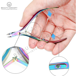 Cortauñas Rainbow de Acero Inoxidable con Abertura de Mandíbula Ancha, Ecológico, Concepto Internacional, Herramientas de Cuidado de Belleza para Piel Muerta - Product Image 3