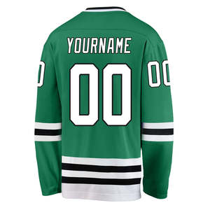 Conjunto de Jersey de hockey sobre hielo de poliéster personalizable Nombre y diseño del equipo OEM con bordado e impresión Ropa deportiva para equipos - Product Image 2