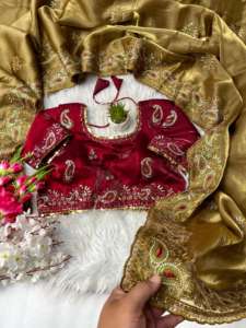 ชุดแฟชั่นแฟนซีเสื้อไหม zimmy Choo นุ่มแท้พร้อมชุดปักลายสวยงาม3มม. ผู้ส่งออกทั่วโลก - Product Image 6