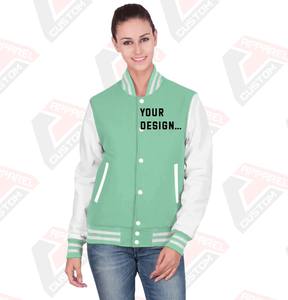 Hot Selling <b>Men's</b> Casual Street Wear <b>Canvas</b> Varsity <b>Jacket</b> with Stand Collar New Fashion Customized Printing Breathable for <b>Men</b> - Product Image 1