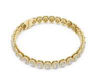 Pulsera de Tenis Clásica Unisex para Niños de 5 CT de la Mejor Calidad, Oro Sólido de 10K/14K/18K/22K con Diamantes Brillantes Cultivados en Laboratorio