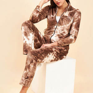 Survêtements en velours pour femmes, best-sellers, motif uni, respirants, décontractés, hiver, couleur personnalisée, prix bas, streetwear, grandes tailles - Product Image 5