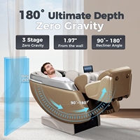 Silla de Masajes Confortable con Detección de Salud, Sistema de Doble Núcleo, Riel Flexible, Programas de Grado Superior, Controles por Aplicación y Control por Voz