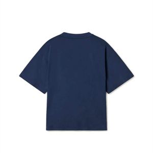 Camiseta clásica azul marino Unisex Cómoda algodón Cuello redondo Spandex Ecológico O-cuello Básico Manga corta Transferencia de calor - Product Image 2