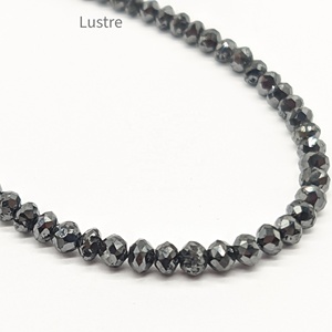 Cuentas para hacer joyas de diamantes negros, fabricante al por mayor, 100% hebras de cuentas de diamantes sueltos naturales, cuentas de diamantes de alta calidad - Product Image 1