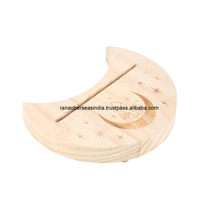 Expositor de Cartas de Tarot de Madera Elegante y de Alta Calidad, Forma Rectangular, Porta Tarjetas con Logotipo Personalizado para Eventos y Bodas - Product Image 4