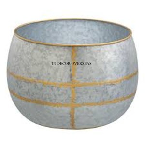 ชุดกระถางต้นไม้และเครื่องปลูกต้นไม้2ชิ้นชุดเนื้อโลหะทนทานดีไซน์แฟนซีแนวโบราณดูน่าดึงดูด - Product Image 6