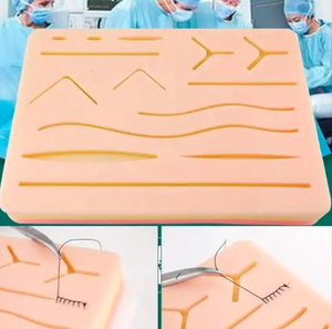 La base de los instrumentos quirúrgicos Kit completo de práctica de sutura quirúrgica con práctica de almohadilla de sutura curva por ANAAIF - Product Image 4