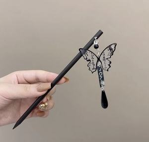 Sofisticados palos para el pelo de cuerno de búfalo Fusion y pasadores de cuerno de vaca y buey de lujo artesanías naturales elegantes para decoraciones elegantes para el cabello - Product Image 2