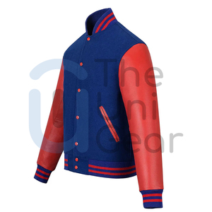 Chaquetas Universitarias de Béisbol Personalizadas de Alta Calidad para Hombre y Mujer, Estilo Urbano, Cuello Alto, Ecológicas, 100% Algodón, Venta al Por Mayor - Product Image 6