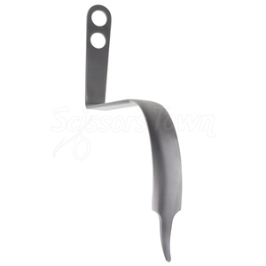 C Retractor 14 pulgadas 22mm hoja en ángulo recto redondeado extremo romo dos agujeros Retractor ortopédico quirúrgico - Product Image 5