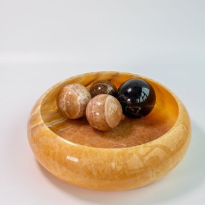 ชามเสิร์ฟเรซินออกแบบทันสมัยทำจากโลหะพร้อมขาตั้งสำหรับผลไม้และนางฟ้า - Product Image 4