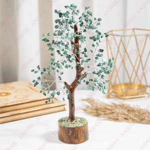 Árbol de la Vida de Cristal con 300 Chips de Malaquita de Grado AAA Premium, Hecho a Mano con Artesanía, para Decoración del Hogar y Energía - Product Image 6