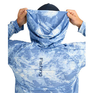 Sweat à capuche de pêche personnalisé Offre Spéciale pour hommes avec protection UV respirante à séchage rapide conception de camouflage à manches longues Offre Spéciale imperméable - Product Image 5