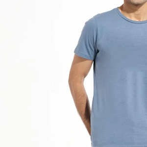 เสื้อยืดผ้าคอตตอนสำหรับผู้ชายเสื้อยืดผ้าคอตตอน100% ระบายอากาศได้ดีปรับแต่งได้สำหรับฤดูร้อน - Product Image 6