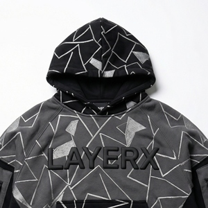 Sudadera con Capucha para Mujer, 500 g/m², Felpa de Algodón, Estampado Puff, Bordado, Estilo Urbano Regular, Forrada, Fabricante OEM, Venta al por Mayor - Product Image 2