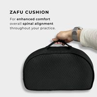 Chaise de méditation bouddha relaxante support de dos rectangulaire détachable et coussin Zafu chaise de sol pliante portable