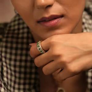 Bague de fiançailles originale en diamant cultivé en laboratoire, bague de mariage pour femme, bijoux fins de style vintage, bijoux de mariée de princesse - Product Image 3