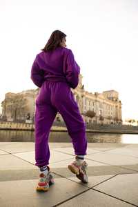 Survêtement personnalisé solide décontracté à capuche à manches longues respirant écologique 100% coton vêtements de sport formation pour femmes hommes - Product Image 4