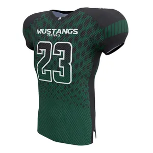 Maillot de football américain personnalisé avec tissu à séchage rapide Numéro et nom personnalisés Point complet Option Taille Plus - Product Image 5