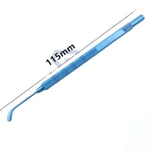Spatule à épithélium cornéen en titane conforme à la norme CE et pinces en acier inoxydable Base d'instrument chirurgical manuel - Product Image 1