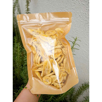 Vente directe d'usine croustilles de banane séchées frites sous vide à basse température collation saine avec texture dure goût sucré emballé dans des sacs
