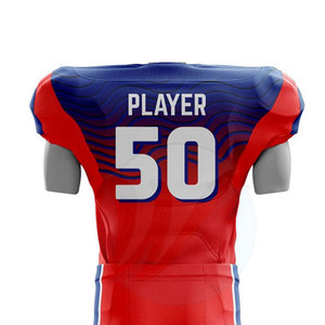 ชุดอเมริกันฟุตบอลระบายอากาศได้ดีไซด์พิเศษเสื้อแขนสั้นชุดฝึกซ้อมออกแบบได้ตามต้องการ - Product Image 5