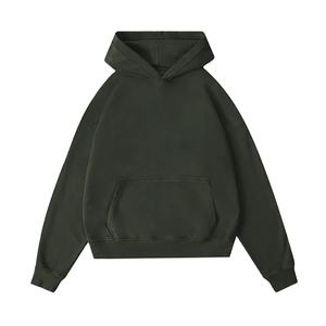 Sudaderas con capucha para hombre, sudaderas con capucha gruesas 100% algodón, sudadera con capucha estilo streetwear para hombre, sudadera lisa con capucha estampada digitalmente para invierno - Product Image 1