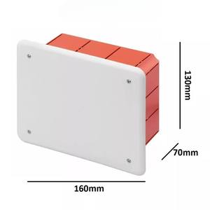 Gewiss Série 48 Cassettes en polymère Tech encastrées à couvercle blanc Taille 160x130x70mm Équipement de distribution d'énergie - Product Image 2
