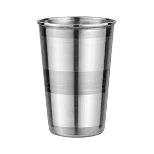 Manufacturer and Exporter of High Quality Eco-Friendly Home Use Drinkware Stainless Steel SS Water Glass for Sale