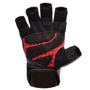 Gants d'haltérophilie en cuir et en élasthanne pour hommes et femmes pour l'entraînement sportif et l'exercice Gants de gymnastique à vendre - Product Image 4