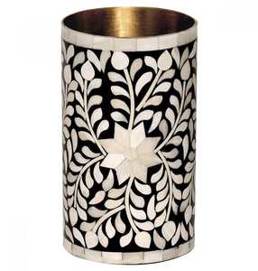 Brûleur d'encens en bois incrusté de nacre et d'os de haute qualité, décoration d'intérieur, porte-bakhoor d'Inde, prix de gros - Product Image 2