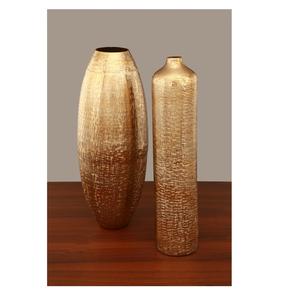 Vase en métal en aluminium texturé moderne et durable pour la décoration intérieure chambre salon mariage table tendance tendance tendance - Product Image 2