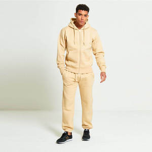 Chándales de algodón 100% de Pakistán, chándal de dos piezas de algodón/poliéster con logotipo personalizado de alta calidad para hombre, chándal de Color sólido - Product Image 2