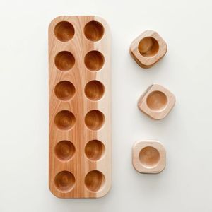 ที่วางไข่ทำจากไม้สำหรับตู้เย็นถาดวางไข่แบบ10/12รูถาดใส่ไข่ทำจากไม้อะคาเซีย - Product Image 5