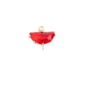 D Shape Tanzanite Quartz <b>Pendant</b> - Faceted Stone Sterling Silver Prong Set Charm, Double <b>Bail</b> Bezel Set Stylish Handmade Jewelry - Product Image 5