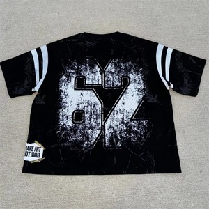 Custom Fan Jersey Streetwear Tops cortos con estilo para cada aficionado a los deportes de moda Custom Fan Jerseys Bold Streetwear Short Tops - Product Image 3