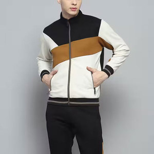 Chándales con cremallera para hombre de manga larga hechos con Material de algodón 100%/chándales de diseño y tamaños personalizados de ajuste Regular de gran venta para hombre - Product Image 6
