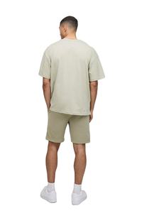 New Breathable Design Blank Plain Clothing Manufacture Heavyweight Solid Color 100% Cotton Thick Fleece <b>Men</b> <b>Short</b> <b>Sets</b> For <b>Men</b> - Product Image 2