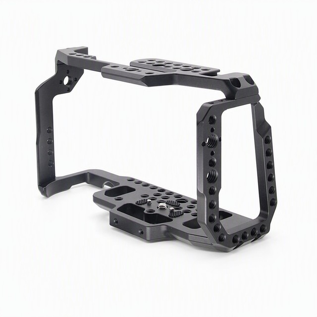 Aluminum Alloy Mini Tripod Protective Rig for Small CCTV Cameras Universal Camera Mount Portable Black Housing