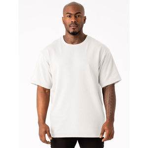 เสื้อยืดผู้ชายผ้าฟลีซผ้าฝ้ายเปิดไหล่ปล่อยเร็วแบบลำลองสวมใส่สบายสำหรับเล่นกีฬา100% สตรีทย้อนยุคสำหรับฤดูร้อน - Product Image 6