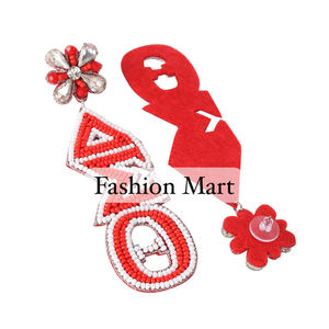 2024 Pendientes DST con cuentas de moda Ventas calientes Sorority Socials y ocasiones festivas Patrón en forma de ala - Product Image 3